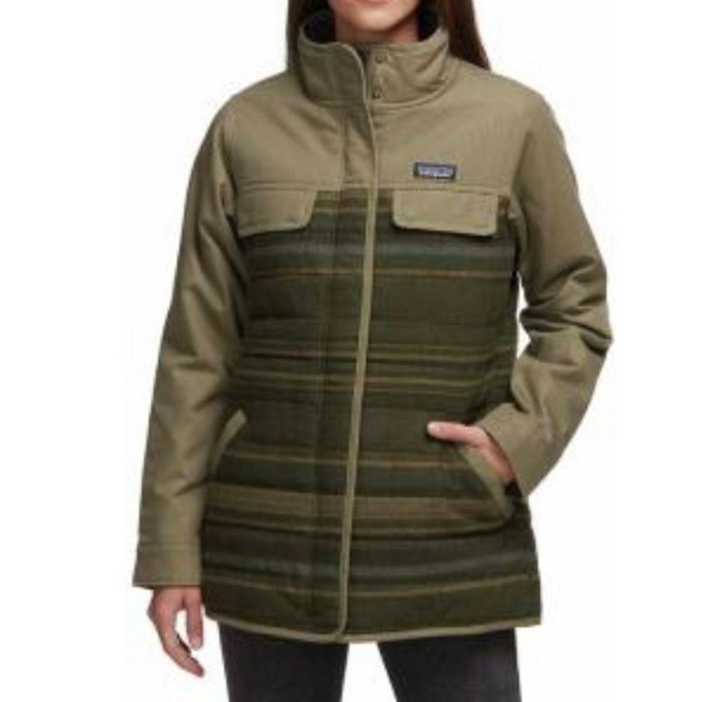 Patagonia Sage Khaki Out Yonder Coat Size L EUC